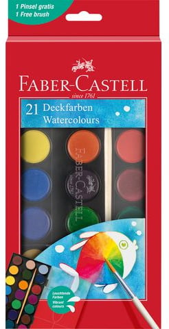 Faber-Castell – Watercolour paint box – 21 colours (125027) v:9681396 Faber-Castell – Watercolour paint box – 21 colours (125027) v:9681396