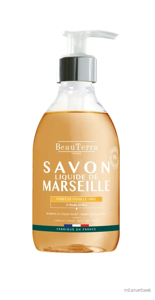 BeauTerra - Marseille Liquid Soap - Honey Vanilla - 300 ml v:8180671