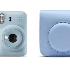 Fuji – Instax Mini 12 Instant Kamera + Veske – Pakke – Pastel Blue – Gratis frakt v:8889355 Fuji – Instax Mini 12 Instant Kamera + Veske – Pakke – Pastel Blue – Gratis frakt v:8889355