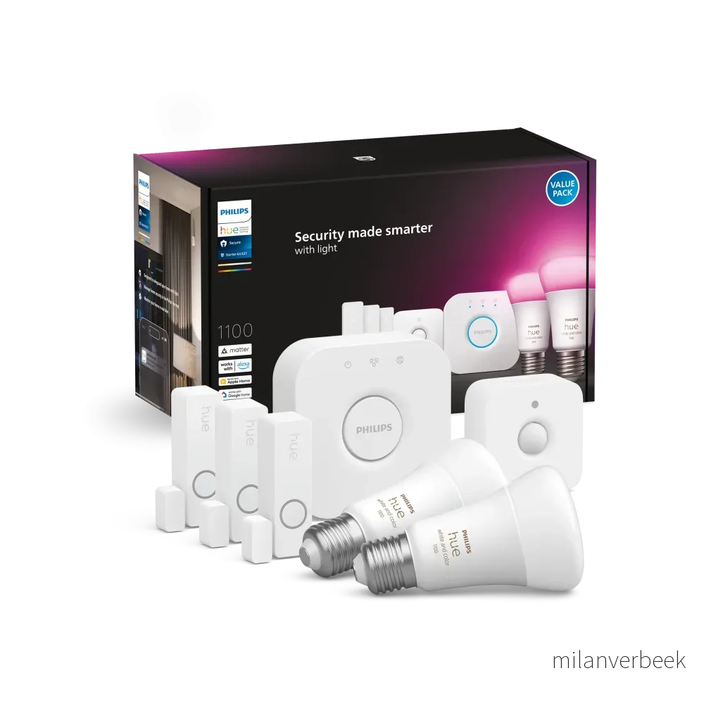 Philips Hue - Secure Startup Sensor WCA E27 Sett Pakke - Gratis frakt v:6760721