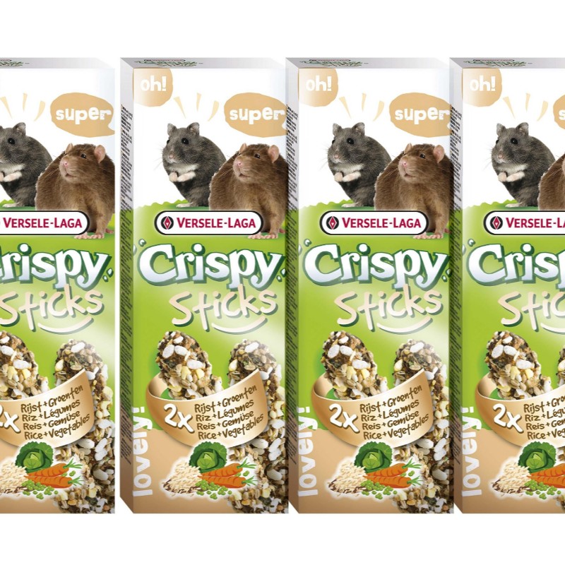 VERSELE LAGA - Sticks Hamsters-Rats Rice & Vegetables 110Gr x 4 v:3078010