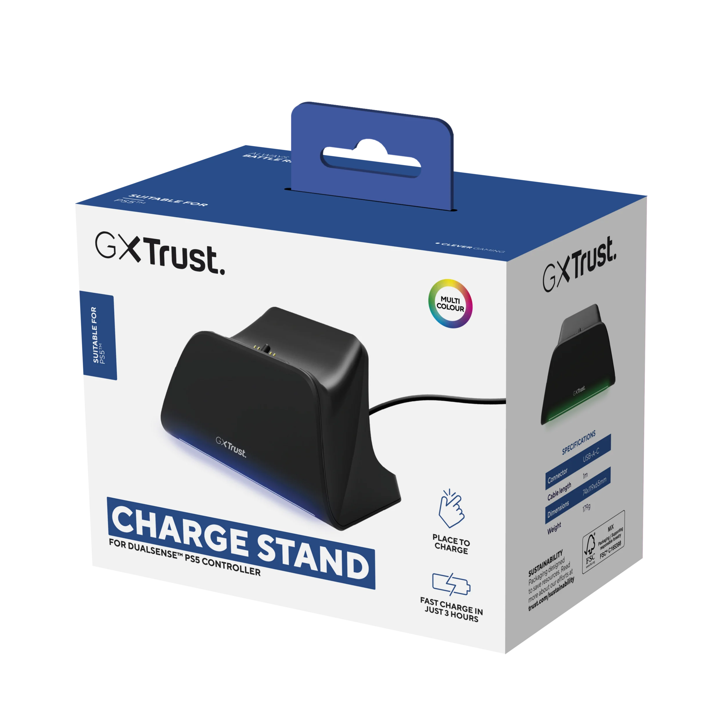 Trust - GXT255 PS5 Charge Stand - Black v:3014381