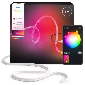 Philips Hue Flux Utendørs Lysstripe 5 m – Smart Hagebelysning – Gratis frakt v:9002656