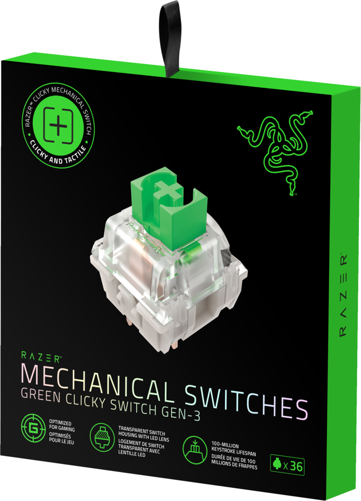 Razer - Mekaniske Switches Pakke - Green Clicky v:2741718