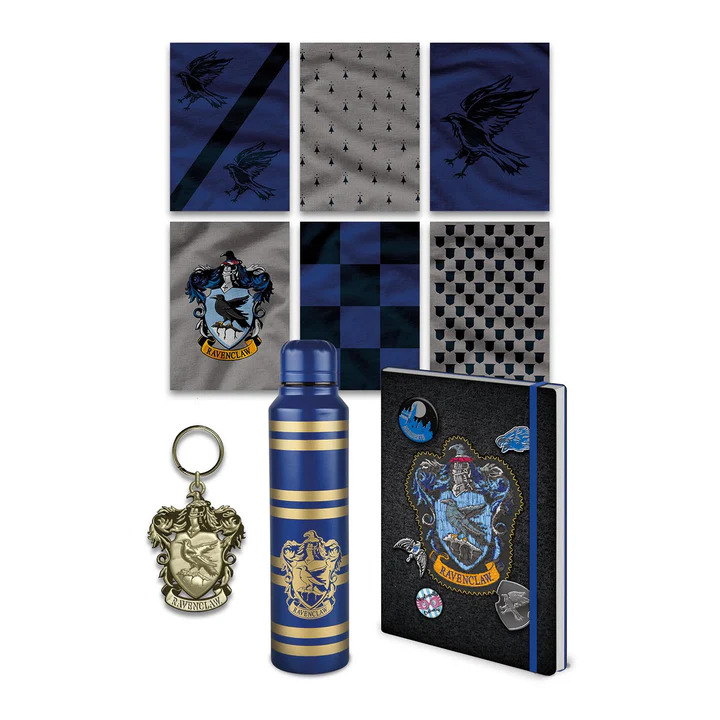 HARRY POTTER (COLOURFUL CREST RAVENCLAW) PREMIUM GIFT SET - Gratis frakt v:5568026
