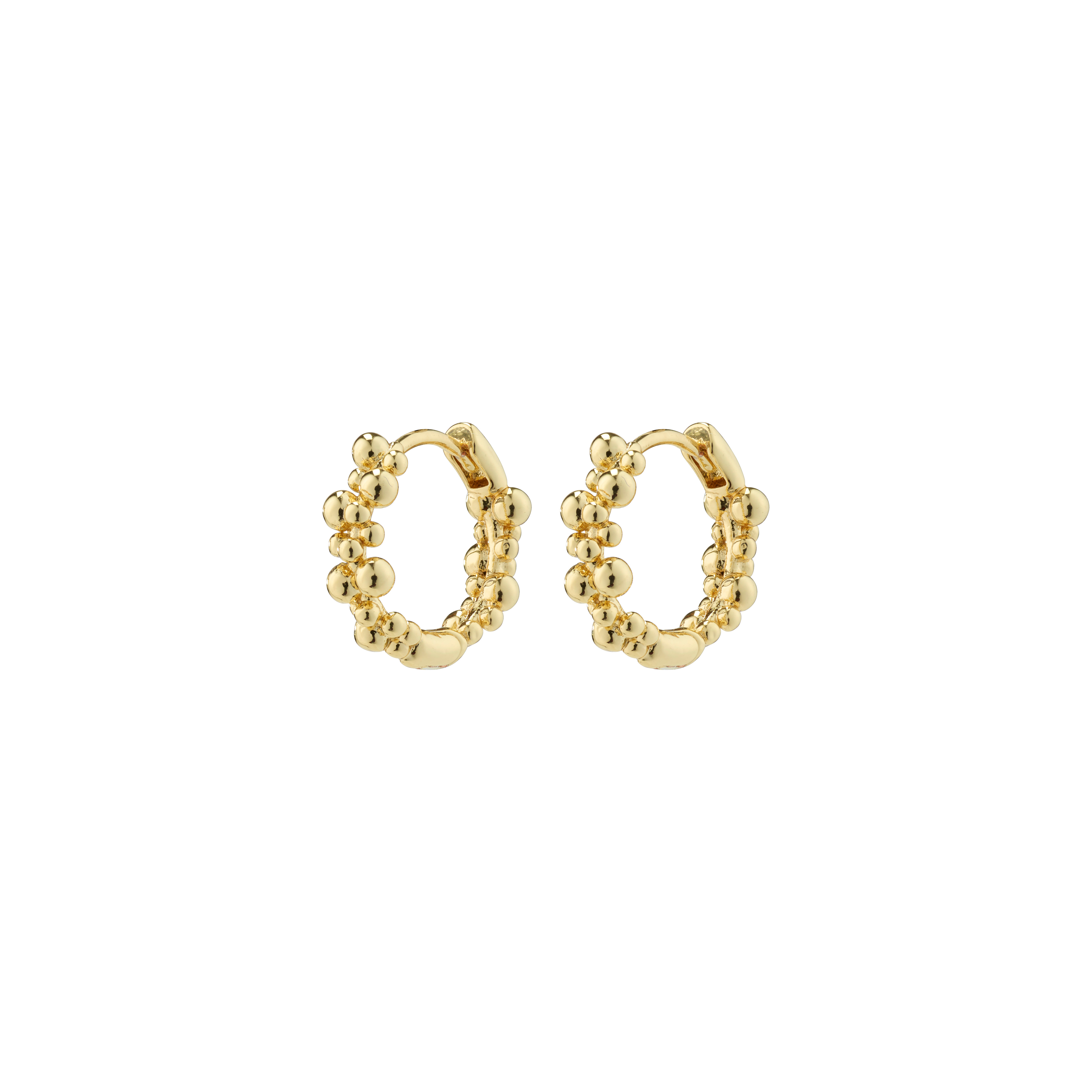 PILGRIM - SOLIDARITY Small Bubbles Hoop Earrings - Gold-Plated - 15 mm v:1509671