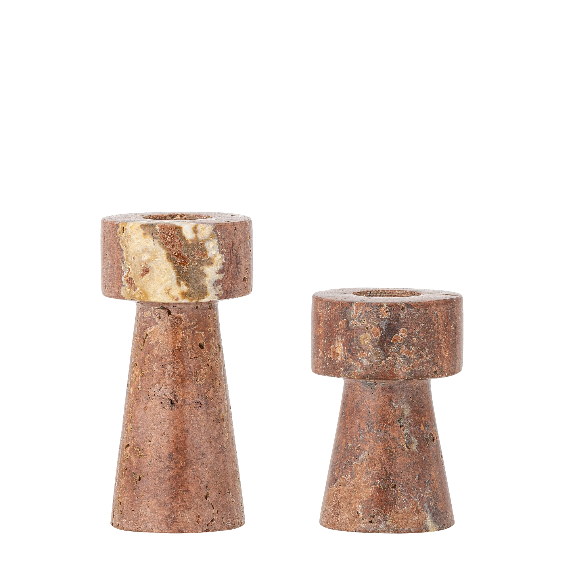 Bloomingville – Anneli Candle Holder – Rose – Travertine v:8434472 Bloomingville – Anneli Candle Holder – Rose – Travertine v:8434472