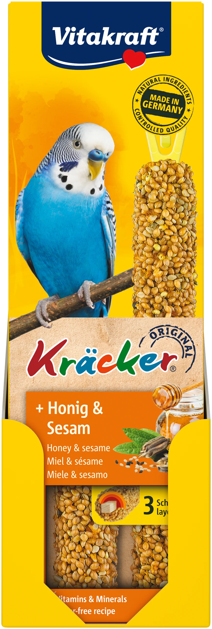 Vitakraft - Kräcker® honey and sesame, for budgies v:1964004