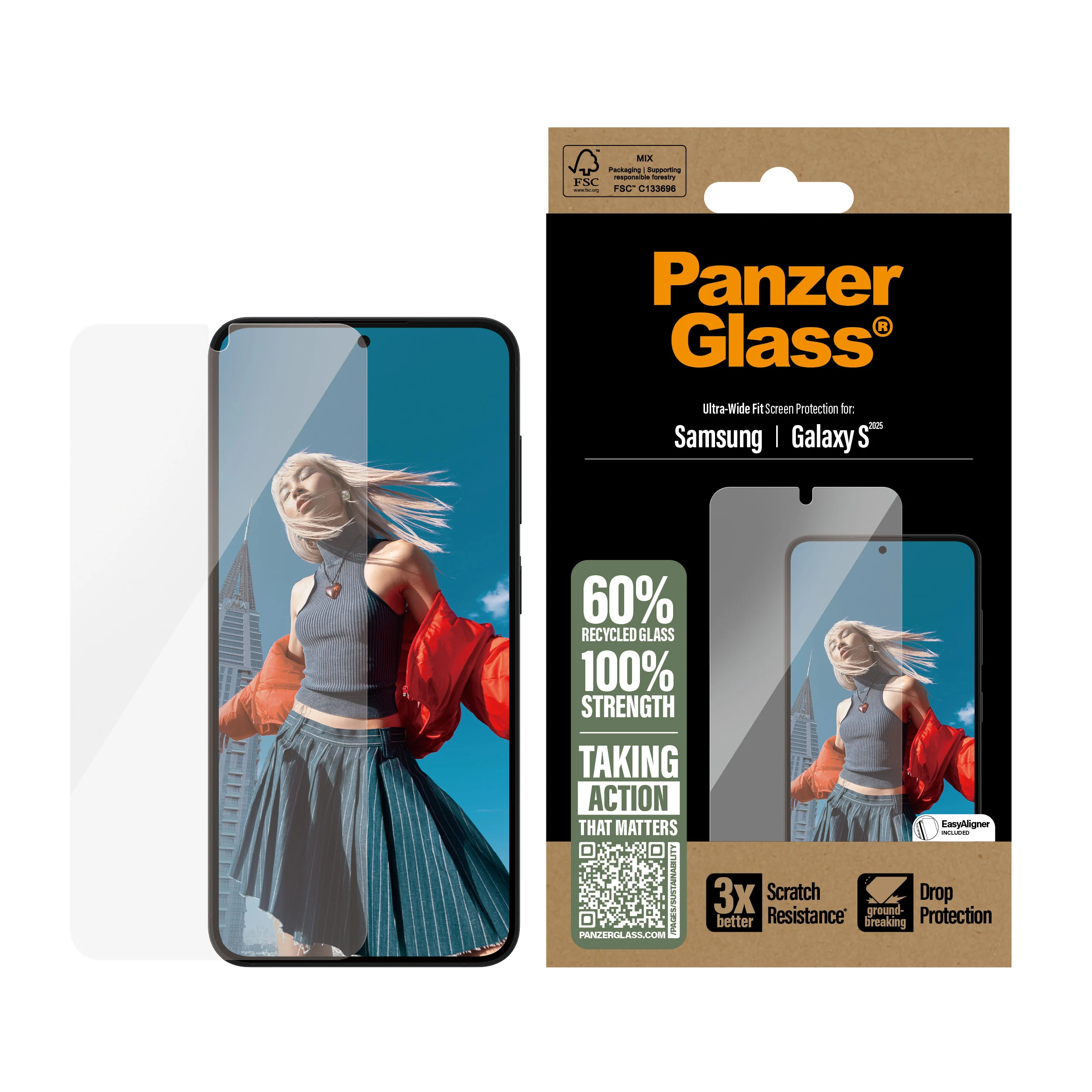 PanzerGlass – Screen Protector Galaxy S25, UWF v:9064721