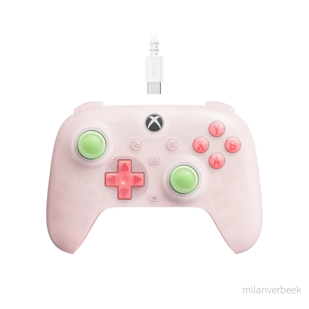 8BitDo – Ultimate Mini Gamepad Controller – Xbox (Pink) – Xbox Series X – Engelsk – Standard – Clear Pink v:8645033 8BitDo – Ultimate Mini Gamepad Controller – Xbox (Pink) – Xbox Series X – Engelsk – Standard – Clear Pink v:8645033