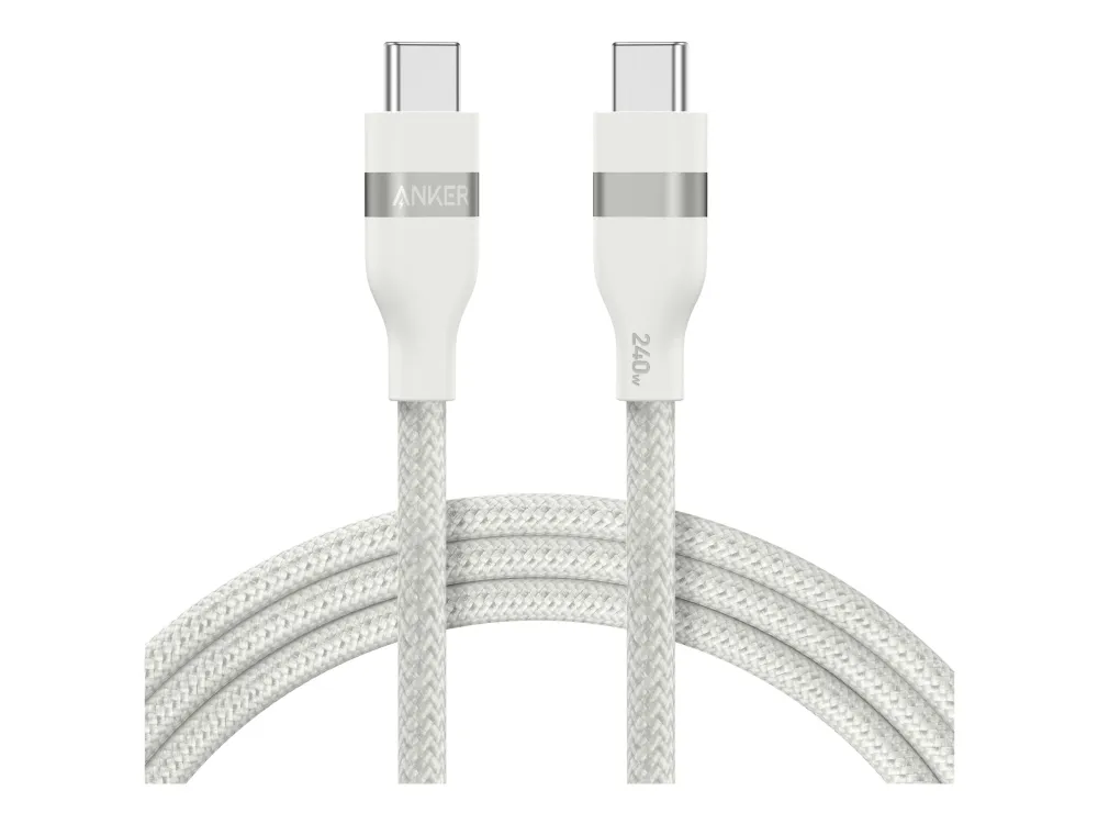 Anker - USB-C to USB-C Cable (3 ft / 6 ft, 240W, Upcycled-Braided) v:5407170