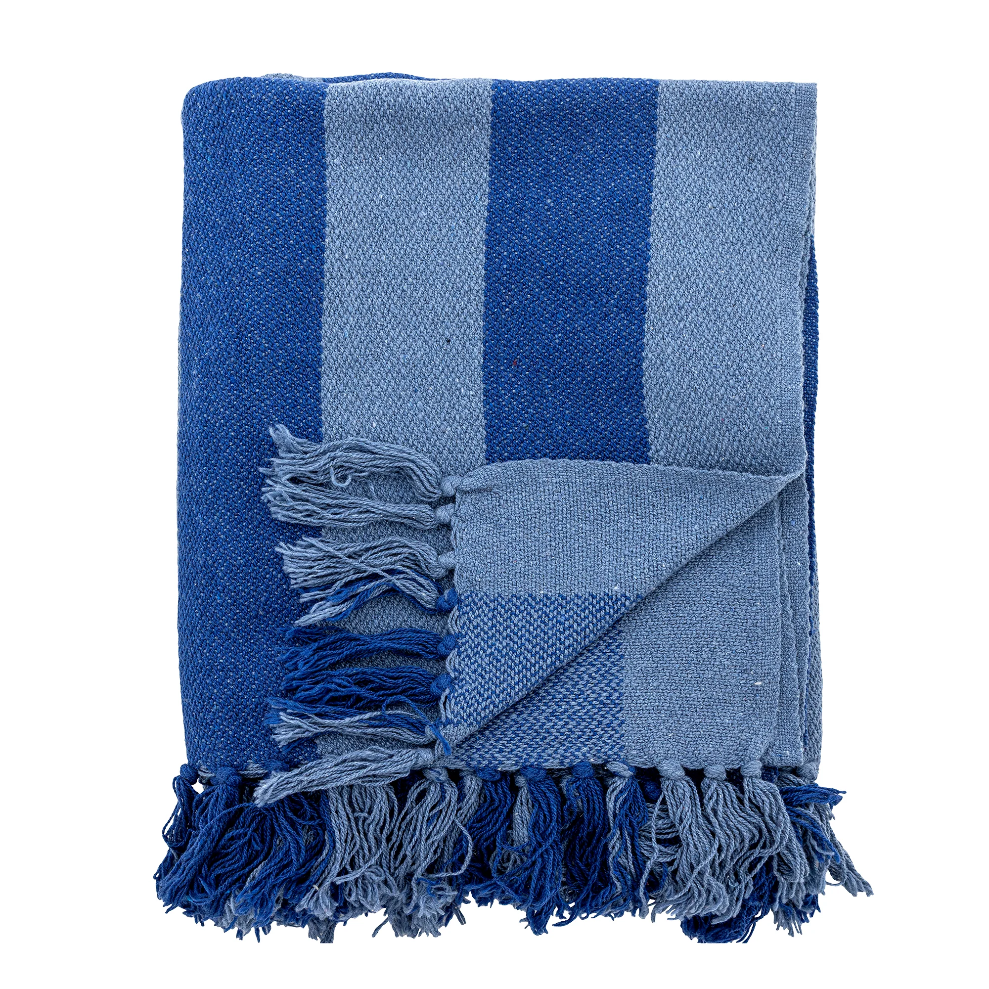 Bloomingville – Frello Throw – Blue – Recycled Cotton v:5966213