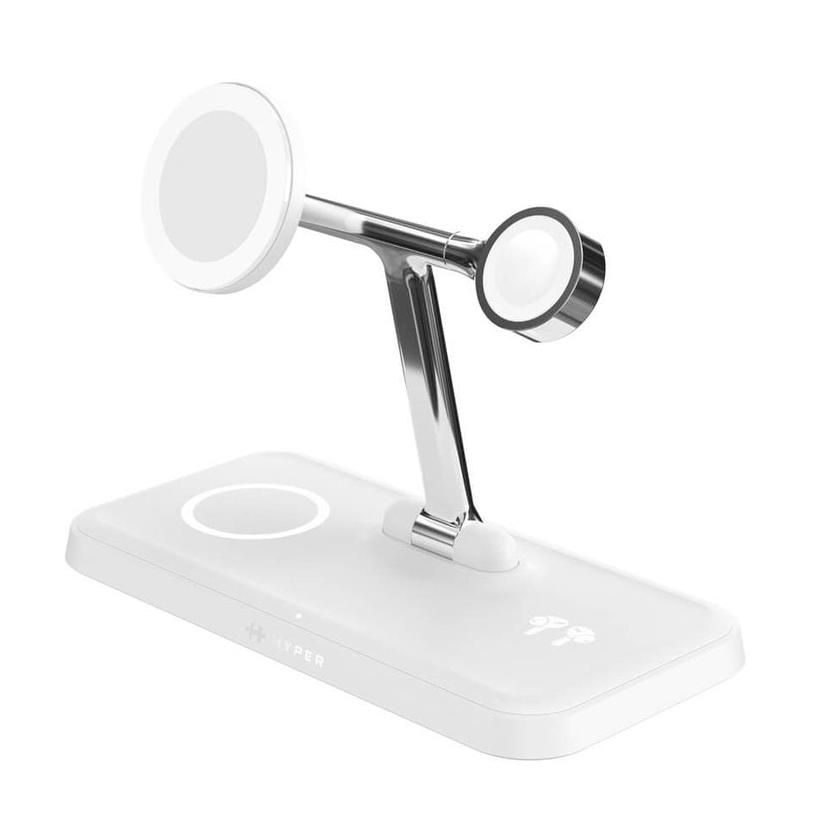 Hyper - HyperJuice QI2 4 in 1 Charging Stand - White - Gratis frakt v:4112801