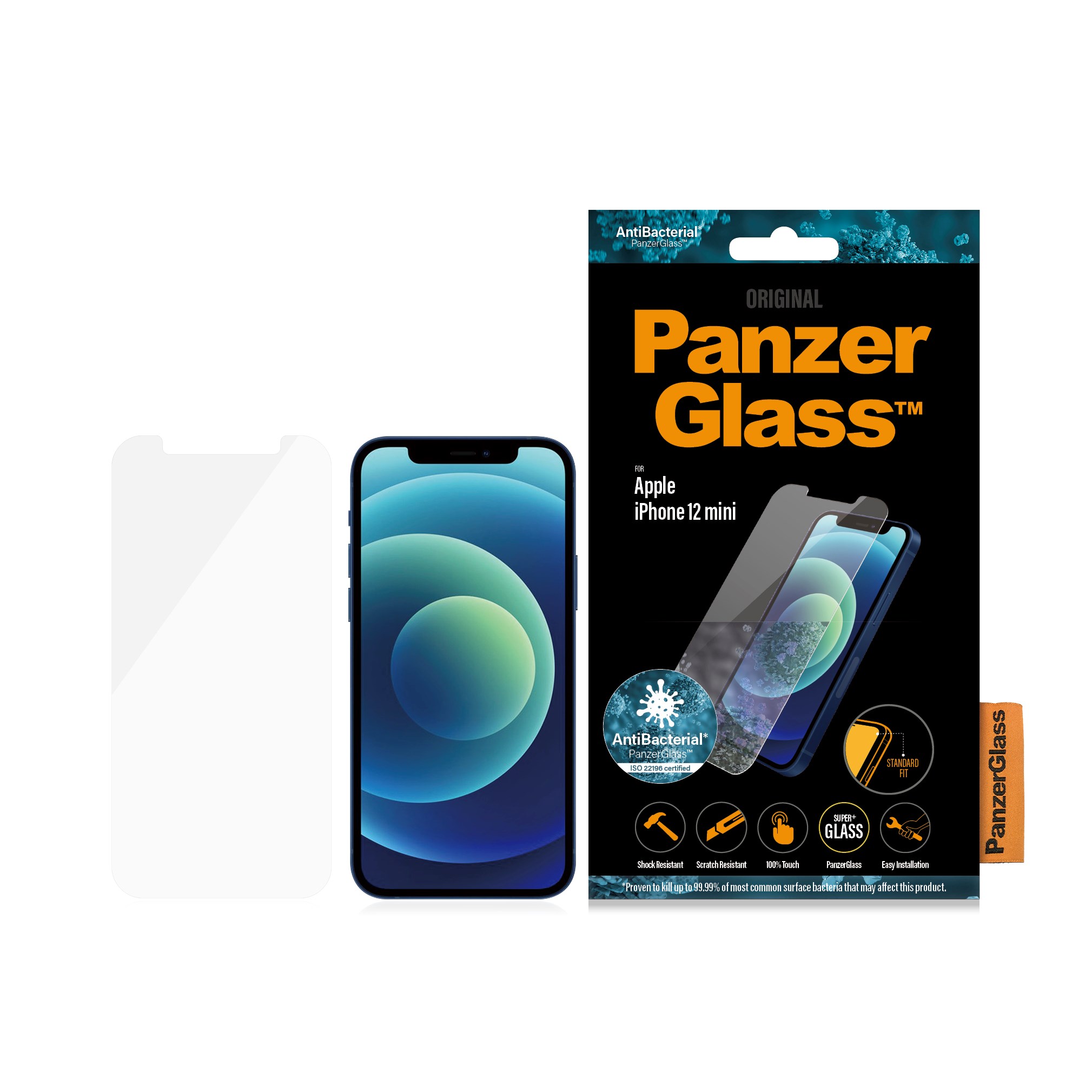 PanzerGlass - Screen Protector Apple iPhone 12 Mini - Standard Fit v:3329610