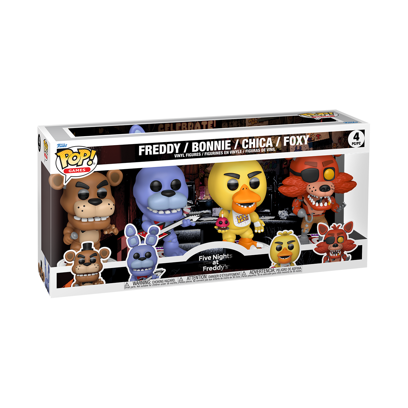 Funko Pop! – Exclusive Five Nights at Freddy's , 4 pack (95660) – Gratis frakt v:6921758