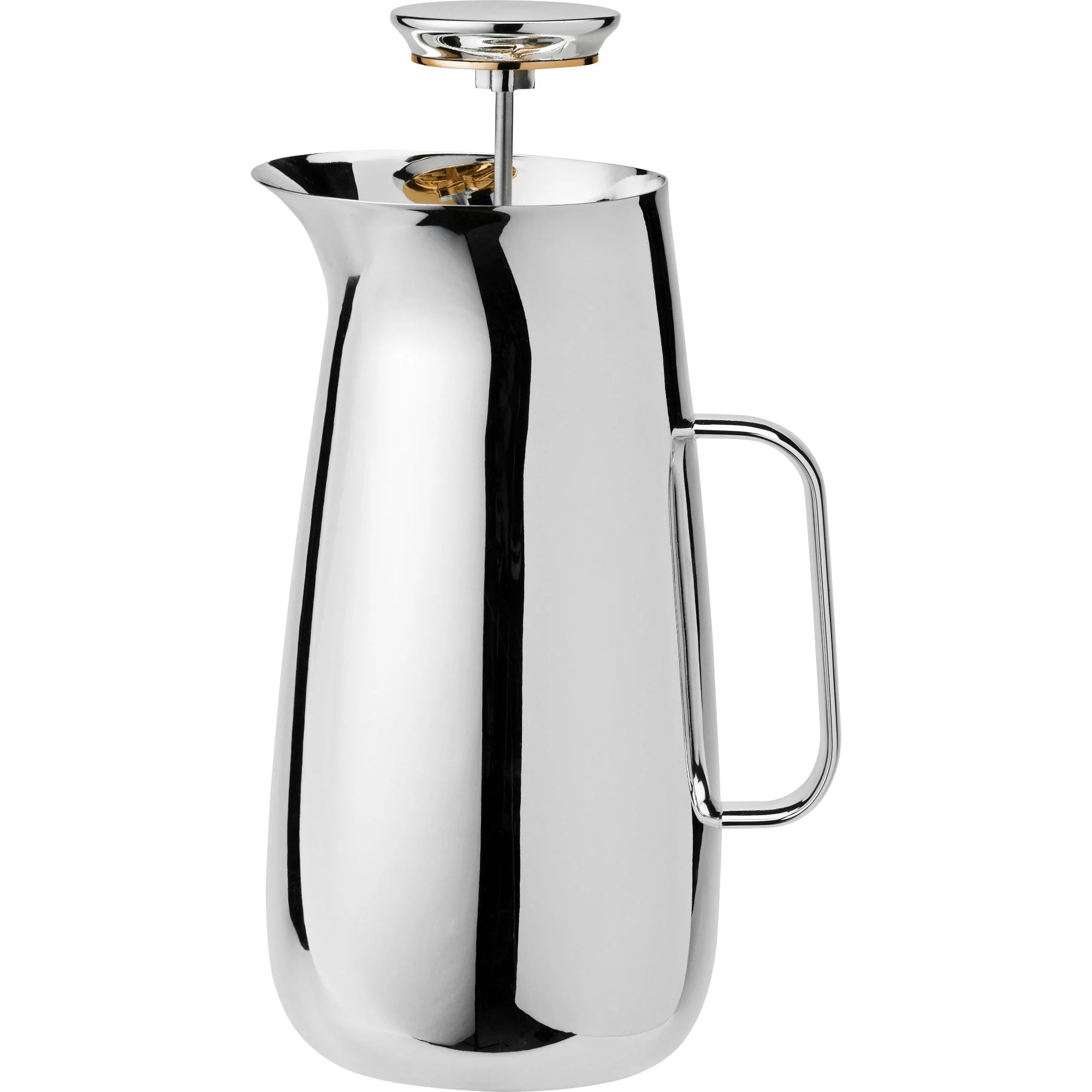 Stelton – Norman Foster Presskanne for Te 1 L (Stål) – Gratis frakt v:5296270