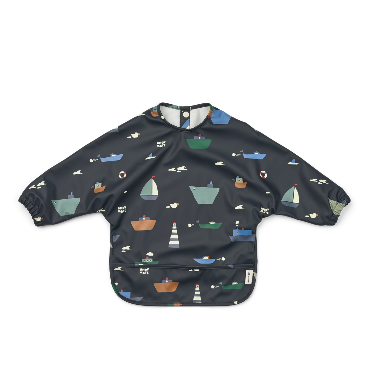 – Merle Printed Cape Bib – Sailing / Classic navy – One size v:8248479
