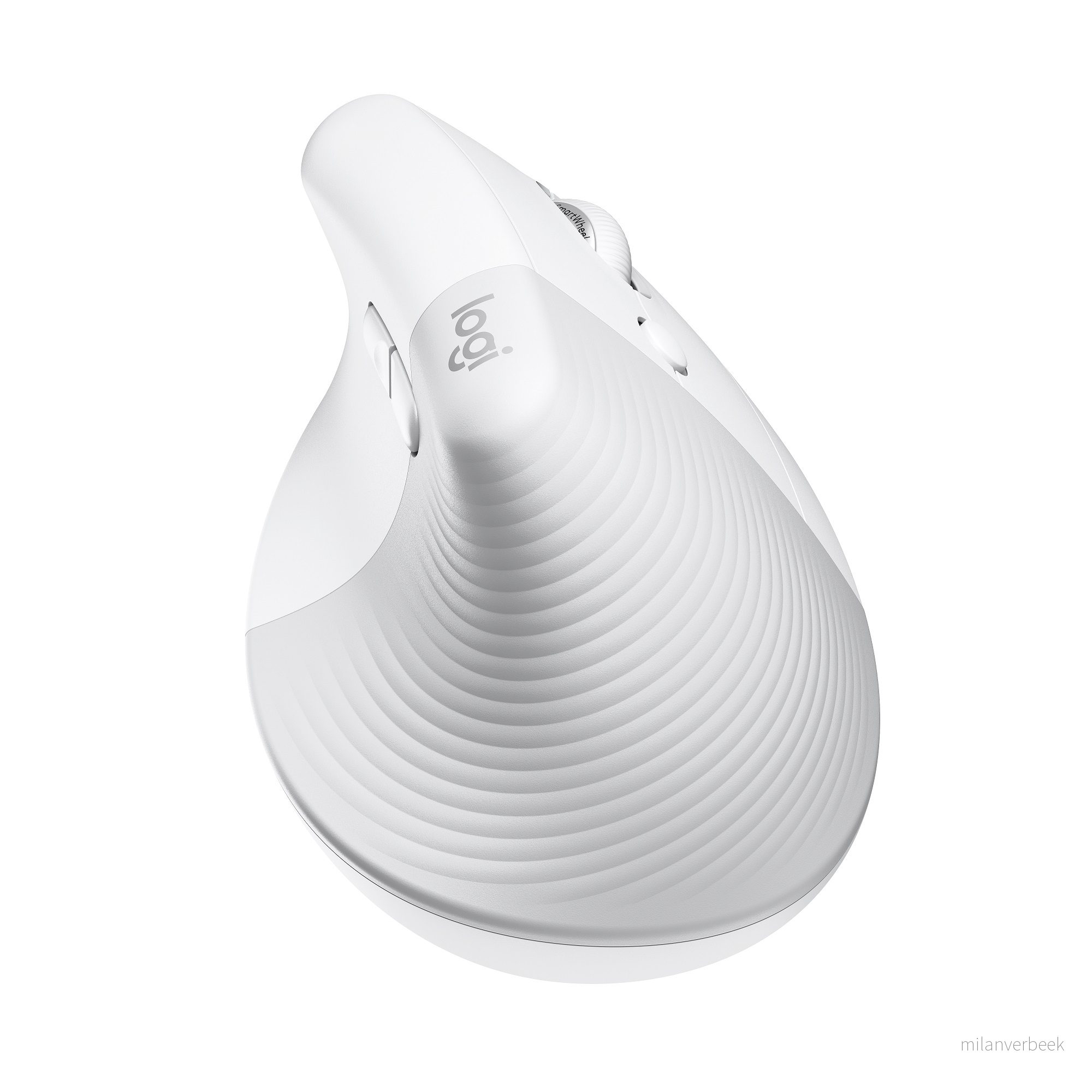 Logitech - Lift for Mac Vertical Ergonomic Mouse - OFF-WHITE - Gratis frakt v:6494421