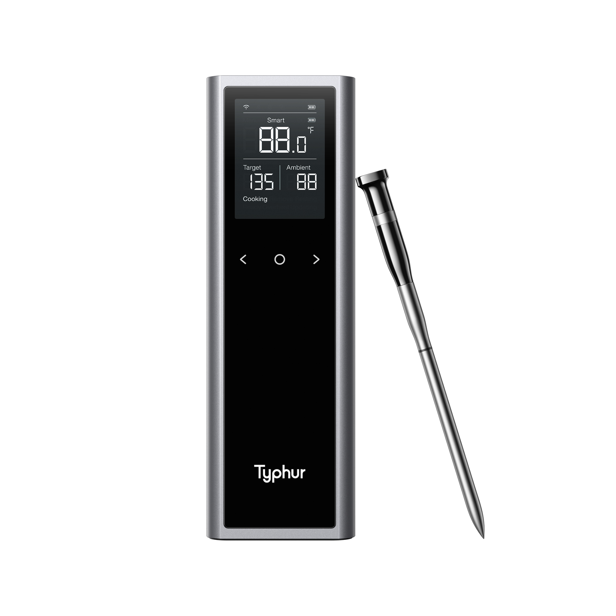 TYPHUR - Sync One Single Probe Smart Wireless Meat Thermometer - Bluetooth/WiFi Connection - Gratis frakt v:2264929