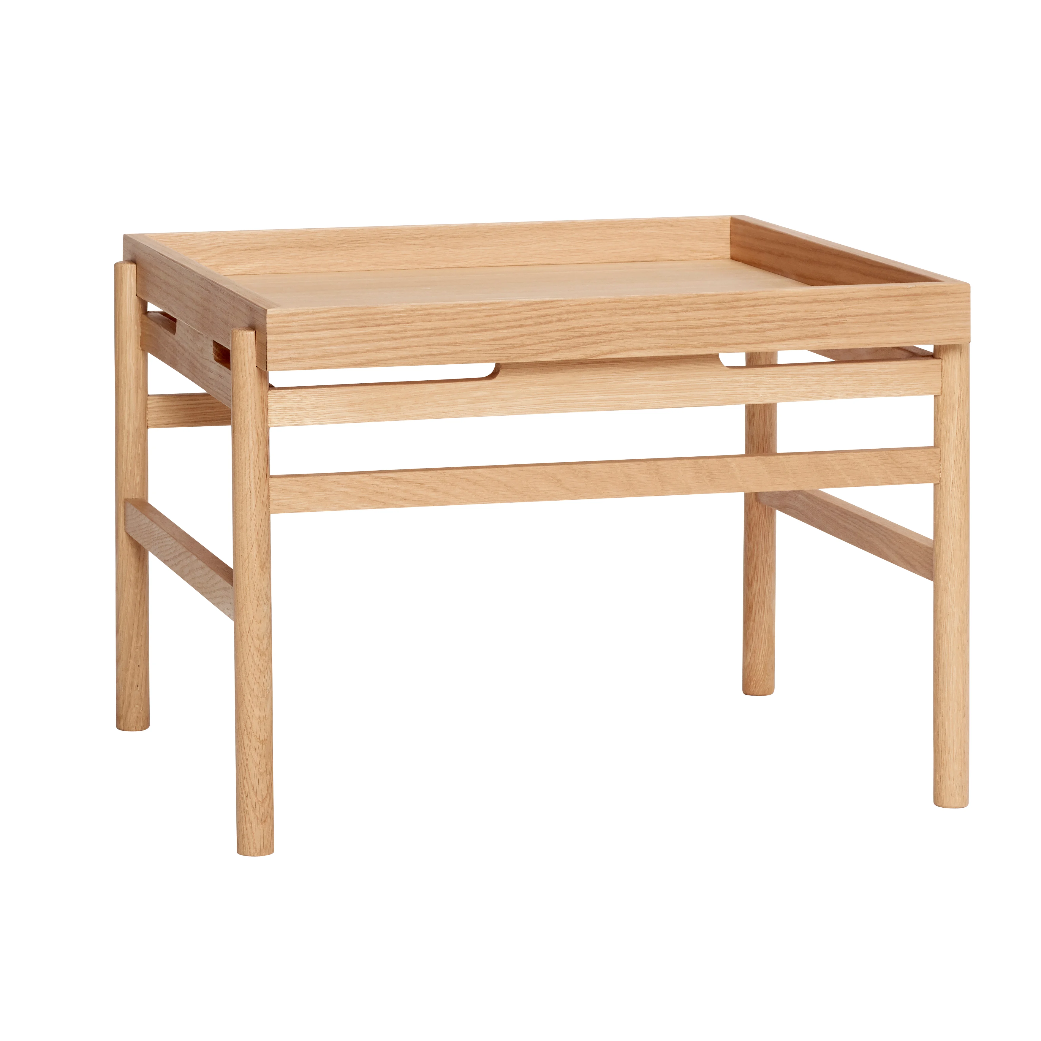 Hübsch - Cube Coffee Table - Natural - 60x63xh45cm - Gratis frakt v:8275086