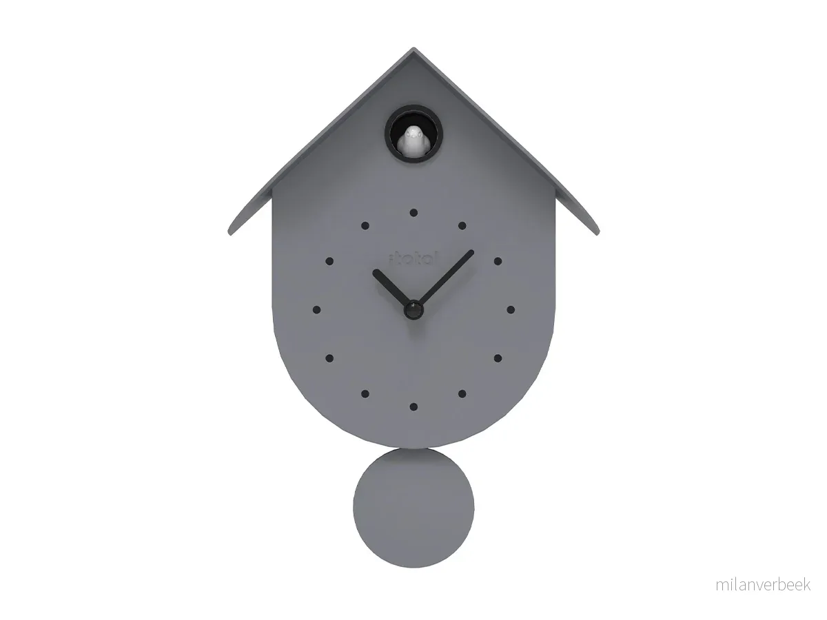 iTotal - Cuckoo Clock Bird - Grey (XL3414) v:8563633