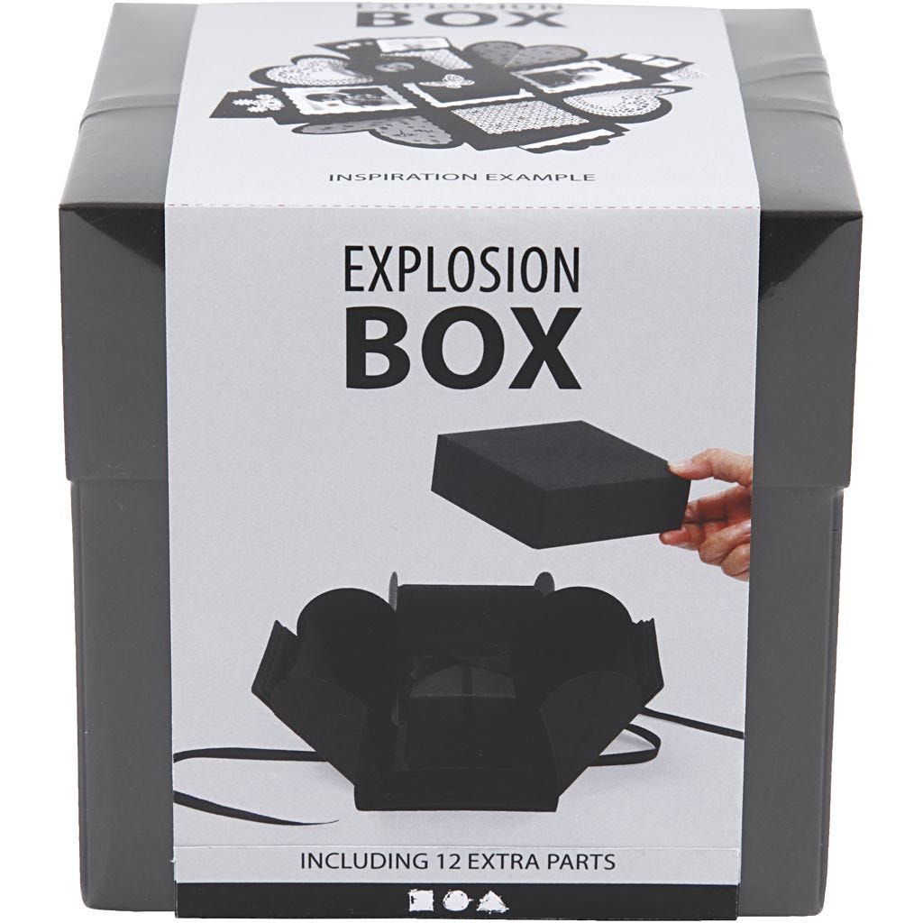 Creativ Company – Explosion box – Sort – Black v:7872624