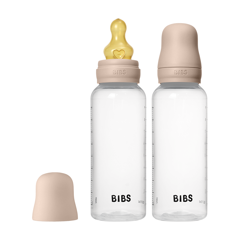 BIBS – Baby Bottle Round Latex 2 Pack Medium Flow – Blush – 270 ml v:6572592
