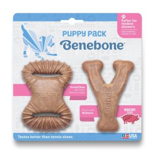 Benebone – Puppy 2-Pack Dental Chew/Wishbone – 10cm – (85411100449) v:3652905