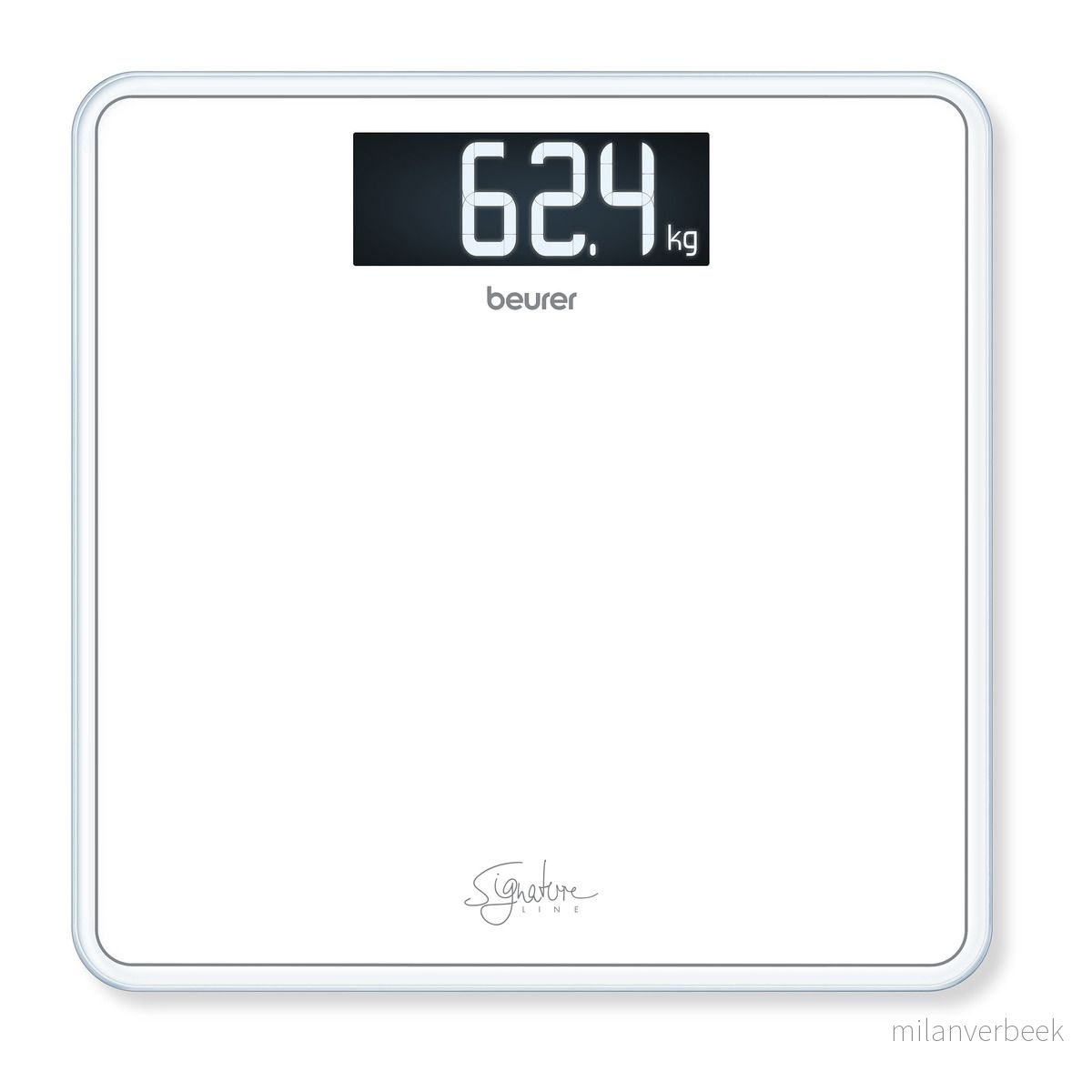 Beurer – GS 400 Bathroom Scale Glass ( White ) – 5 Year warranty – White v:5049585