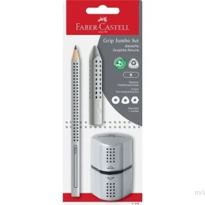 Faber-Castell – Grafittblyant Jumbo Grip sett – Sølv – BC v:4582984