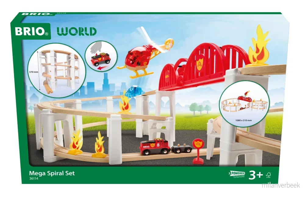 BRIO - Mega Spiral Set (36114) - Gratis frakt v:6630994