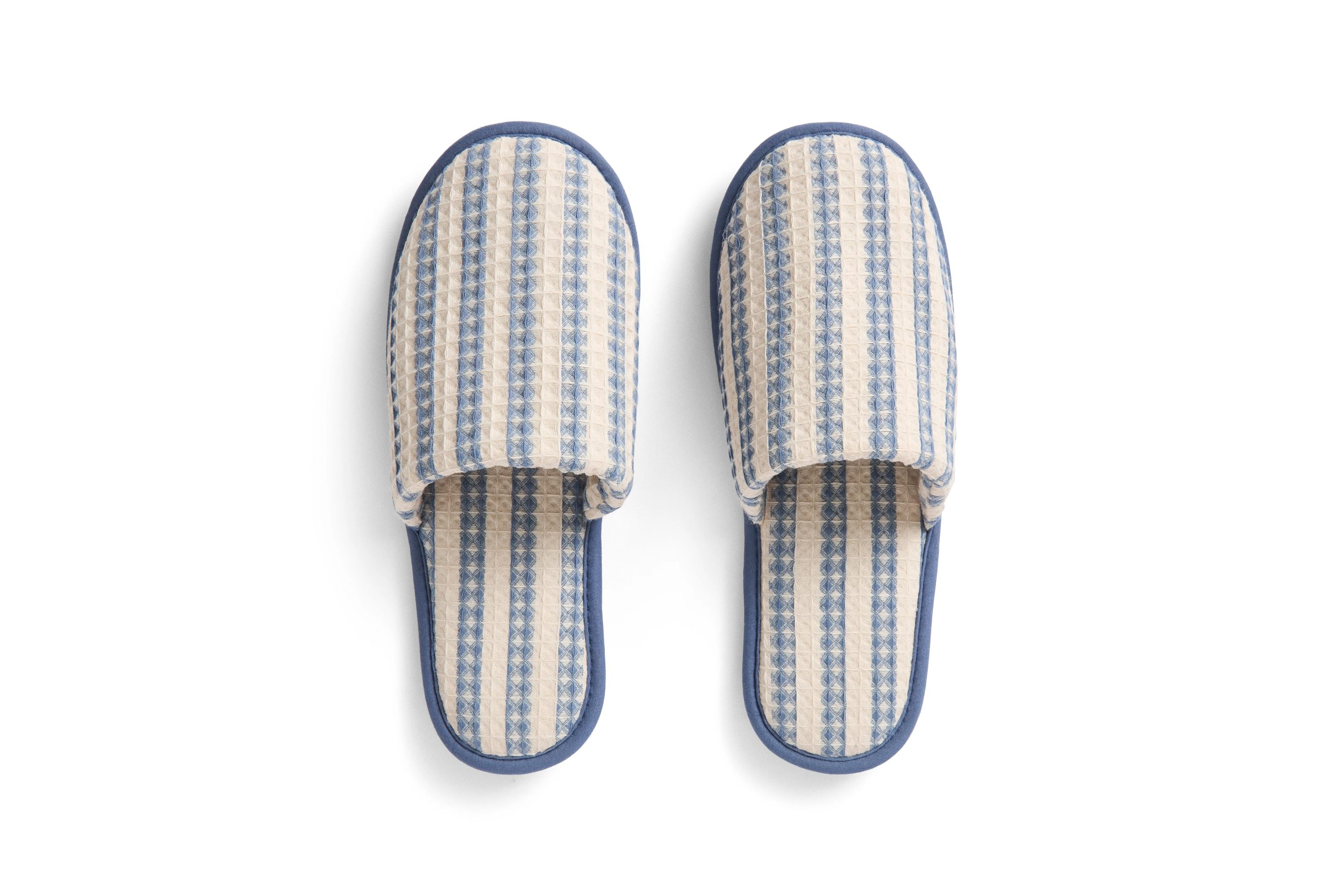HAY - Waffle Stripete Tøfler - One Size - Støvete Blå - Dusty Blue v:7105630