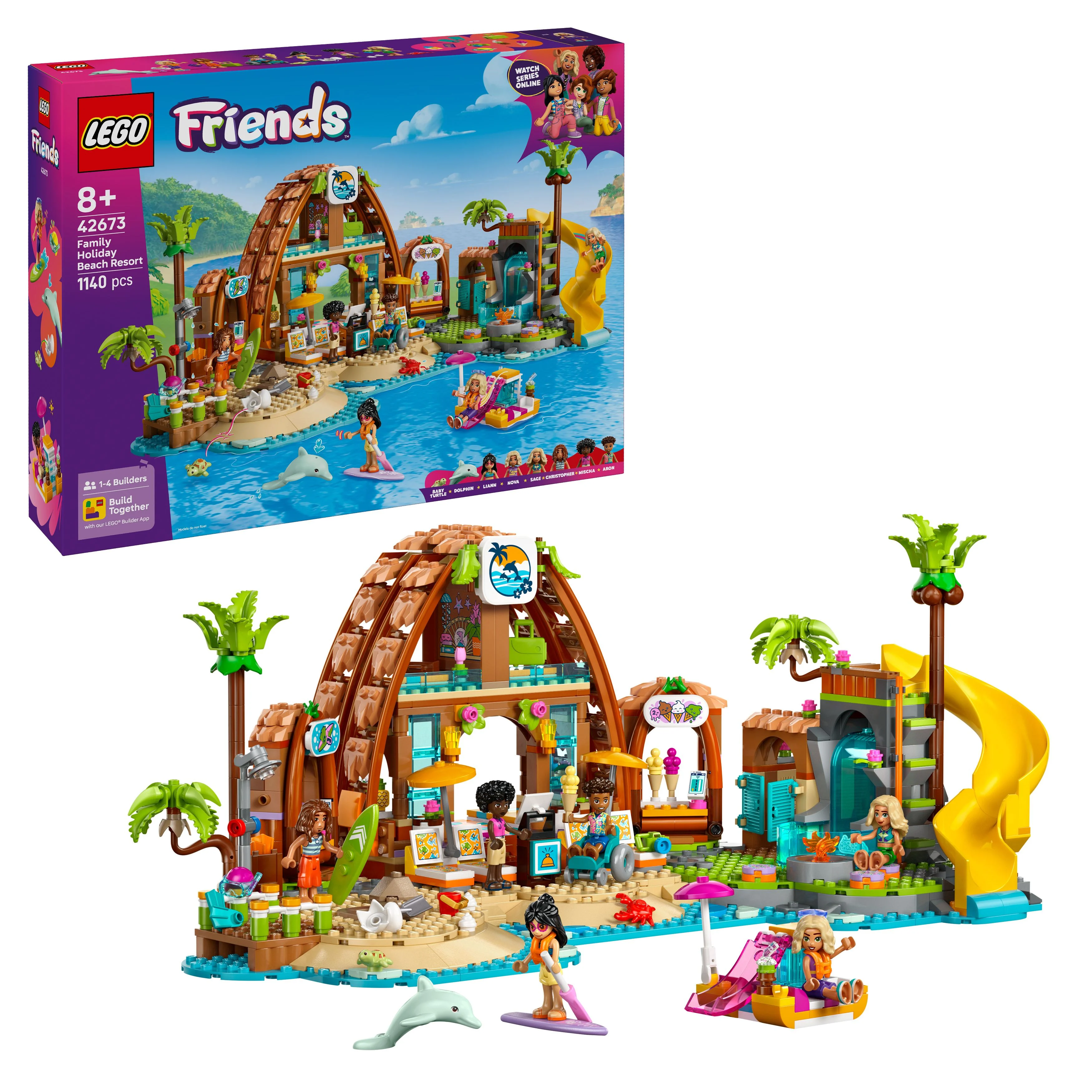LEGO - Friends - Familieferie på strandresort (42673) - Gratis frakt v:4296091
