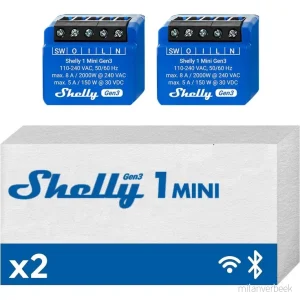 Shelly -1 Mini Gen3 (Dobbelt pakke) – en kraftpaket innen smart hjemmeautomatisering v:9639450 Shelly -1 Mini Gen3 (Dobbelt pakke) – en kraftpaket innen smart hjemmeautomatisering v:9639450