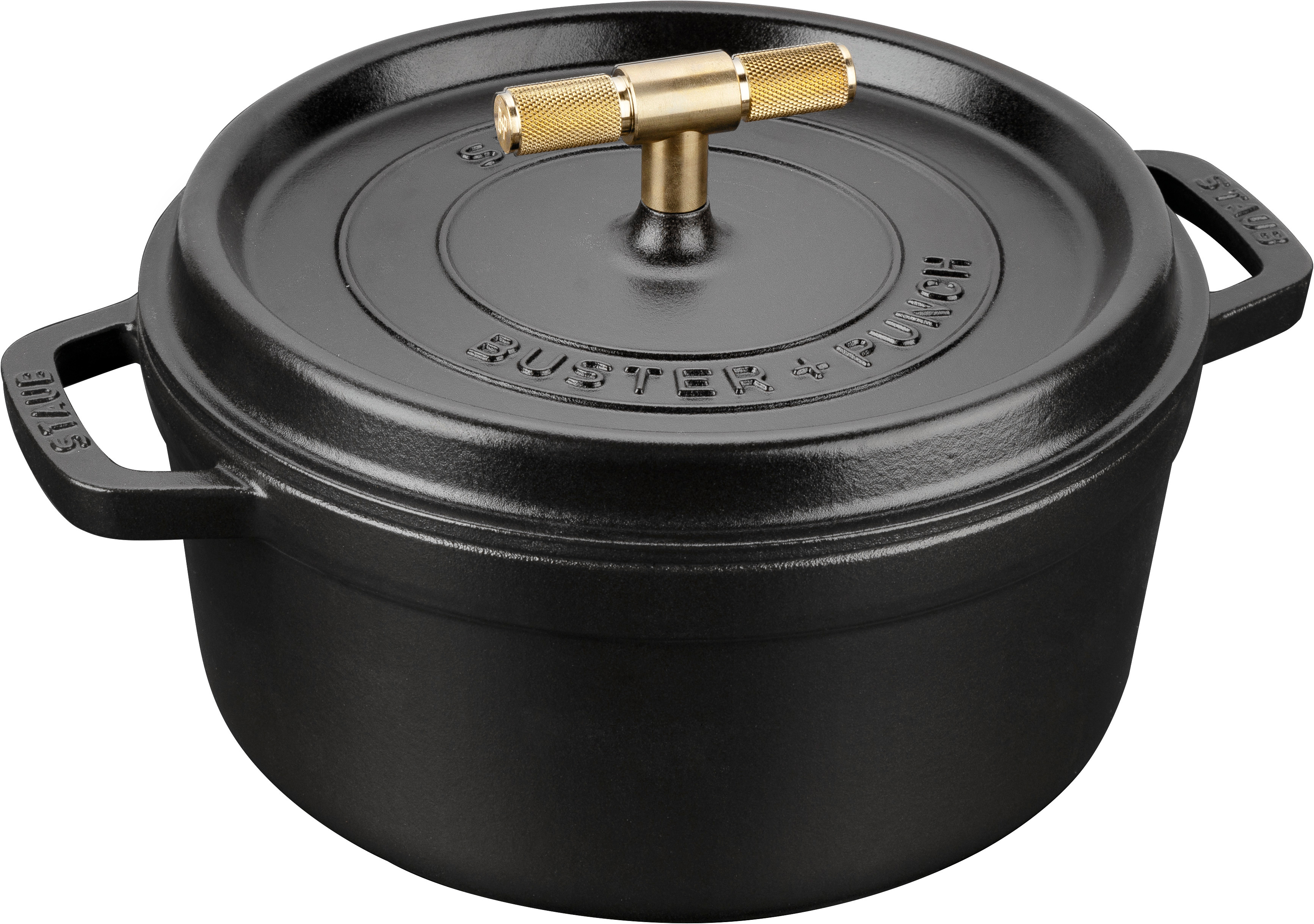 Staub – Buster + Punch Cocotte – Black – 24 cm – Gratis frakt v:6721993 Staub – Buster + Punch Cocotte – Black – 24 cm – Gratis frakt v:6721993