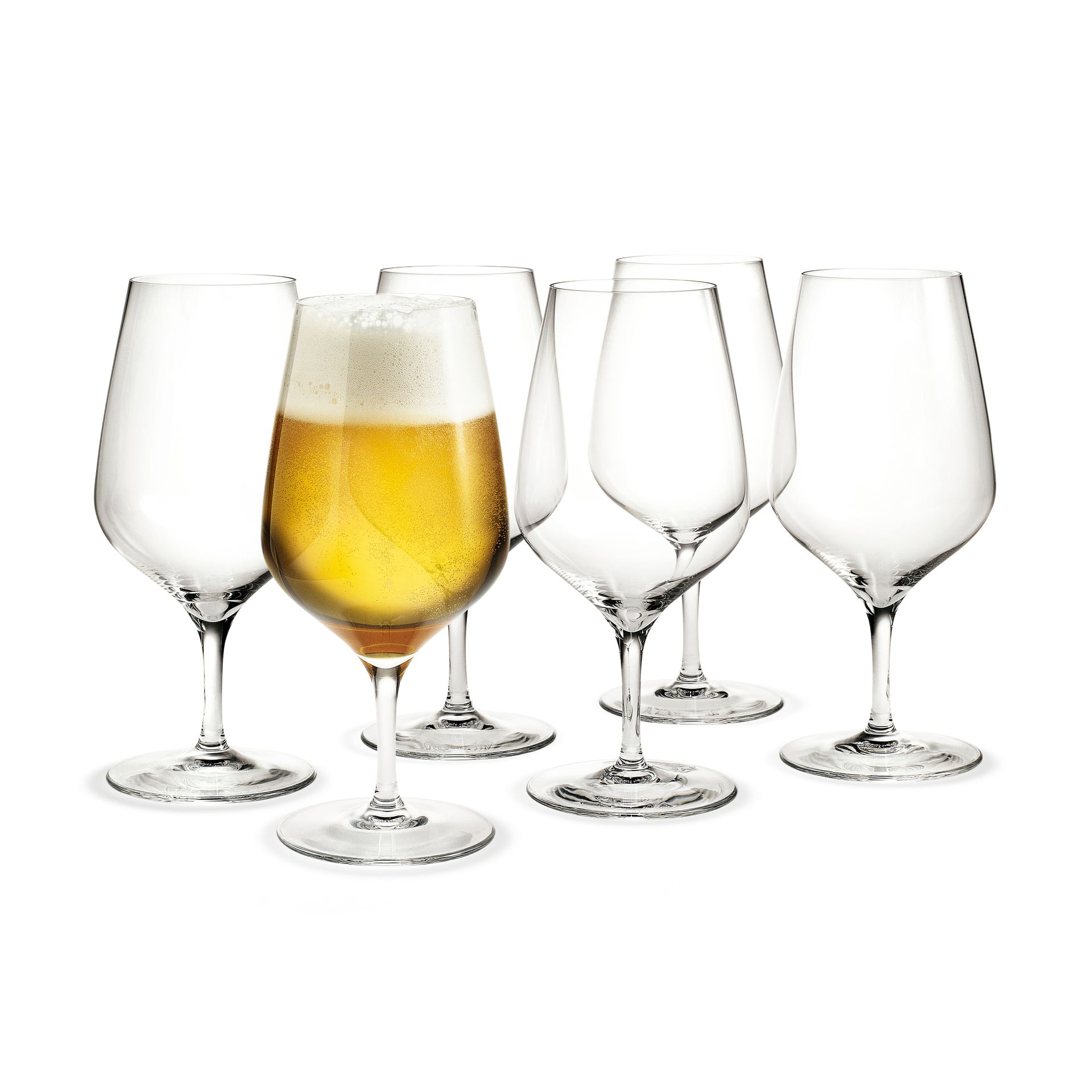 Holmegaard - Cabernet Ølglass - 64 cl - Sett med 6 - Gratis frakt v:1240570