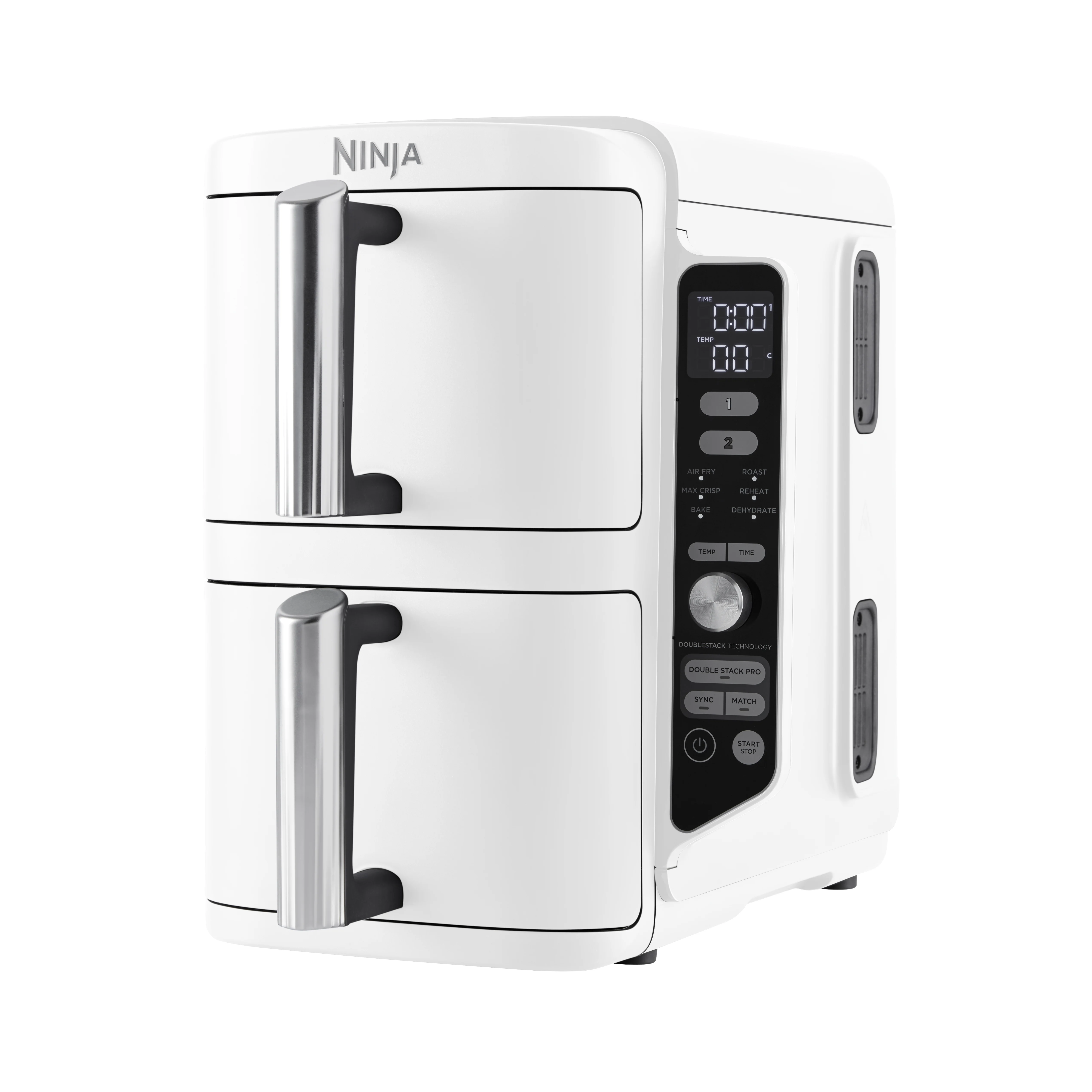 Ninja – Double Stack XL – SL400EUWH – Airfryer med to skuffer og SYNC & MATCH – 9,5 L (hvit) – Gratis frakt v:1795948 Ninja – Double Stack XL – SL400EUWH – Airfryer med to skuffer og SYNC & MATCH – 9,5 L (hvit) – Gratis frakt v:1795948