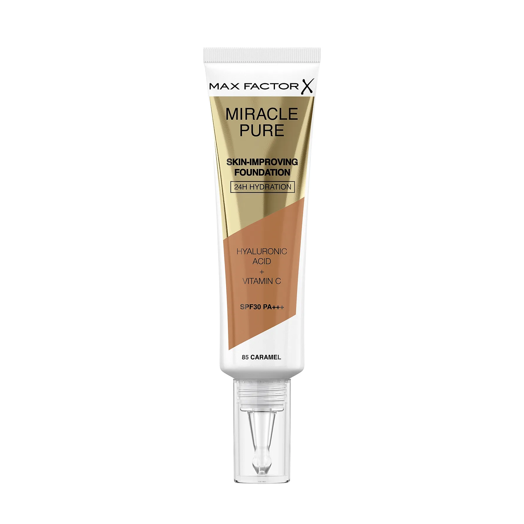 Max Factor - Miracle Pure Skin-Improving Foundation - 085 Caramel - 085 Caramel v:8229923