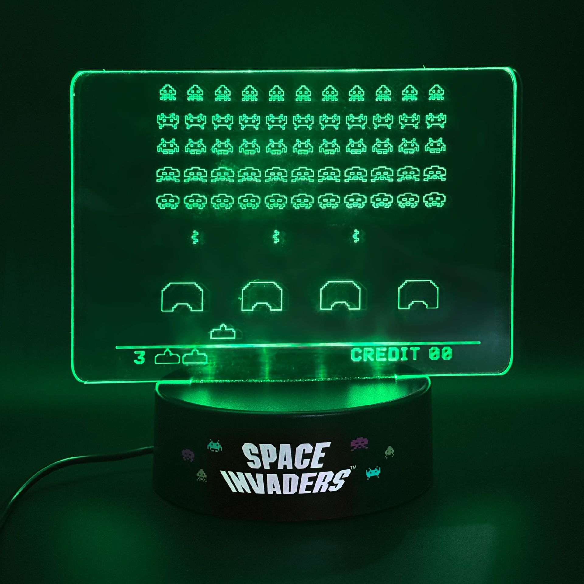 Space Invaders – Acrylic Lamp v:2084320
