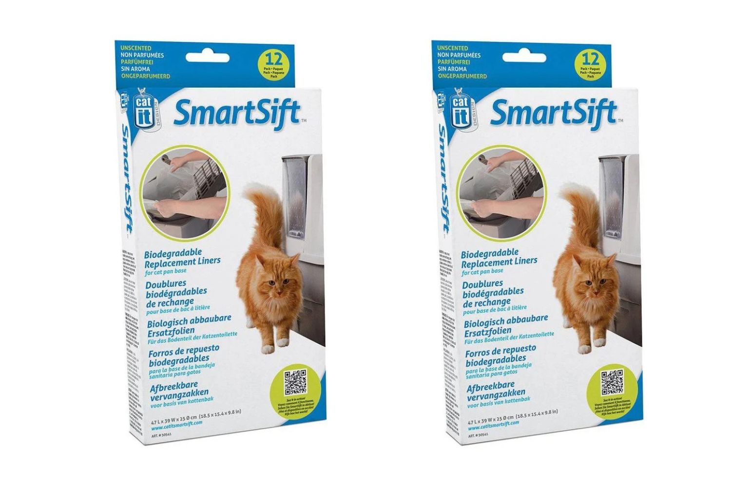Catit - 2 x Biodegradable Replacement Liners (Top) Smart Sift 12St v:8506961