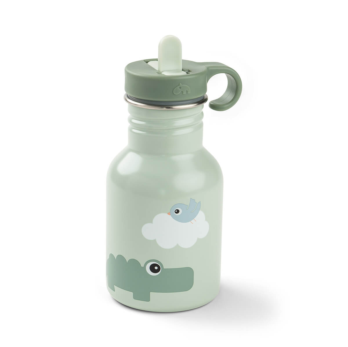 Done by Deer - Metal bottle Playground - Green - 350 ml v:7346960