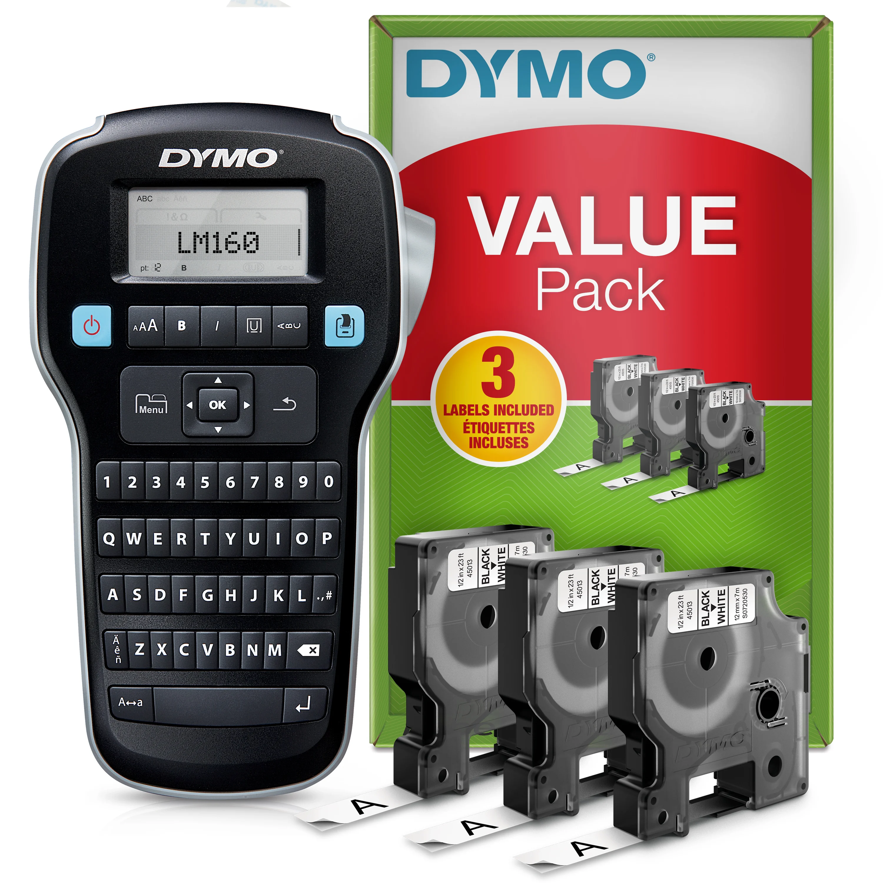 DYMO – LabelManager 160 Label Maker Starter Kit (2181011) – Gratis frakt v:5291045