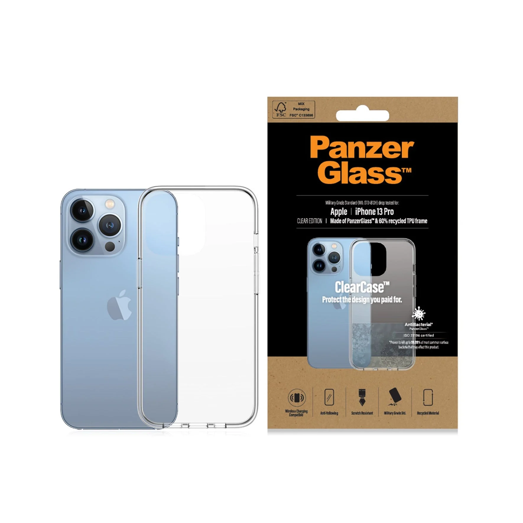 PanzerGlass - ClearCase iPhone 13 Pro - Transparent v:3107156