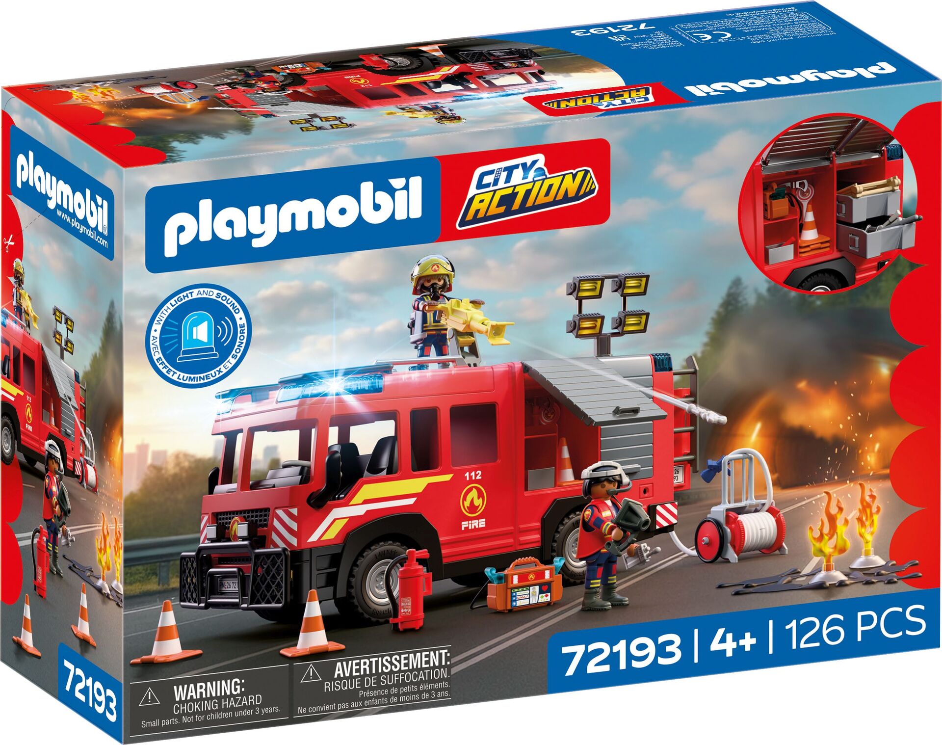 PLAYMOBIL – Fire Rescue Truck (72193) – Gratis frakt v:1549955