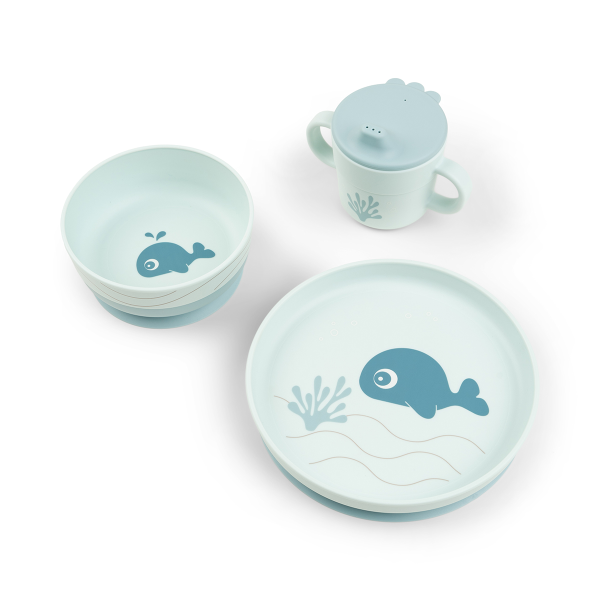 Done by Deer – Foodie dinner set with suction – Wally Blue v:8224836