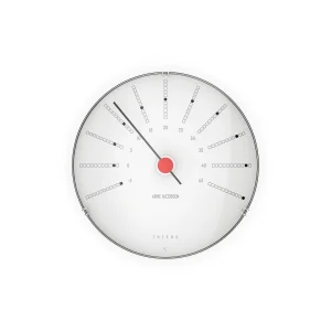 Arne Jacobsen – Bankers Termometer – Hvit/Sort/Rød – Ø12 cm – Gratis frakt v:3843278