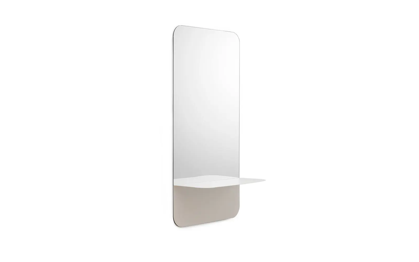 Normann Copenhagen - Horizon Speil Vertikal - 80x40 cm - Hvit - White - One Size - Gratis frakt v:8838770
