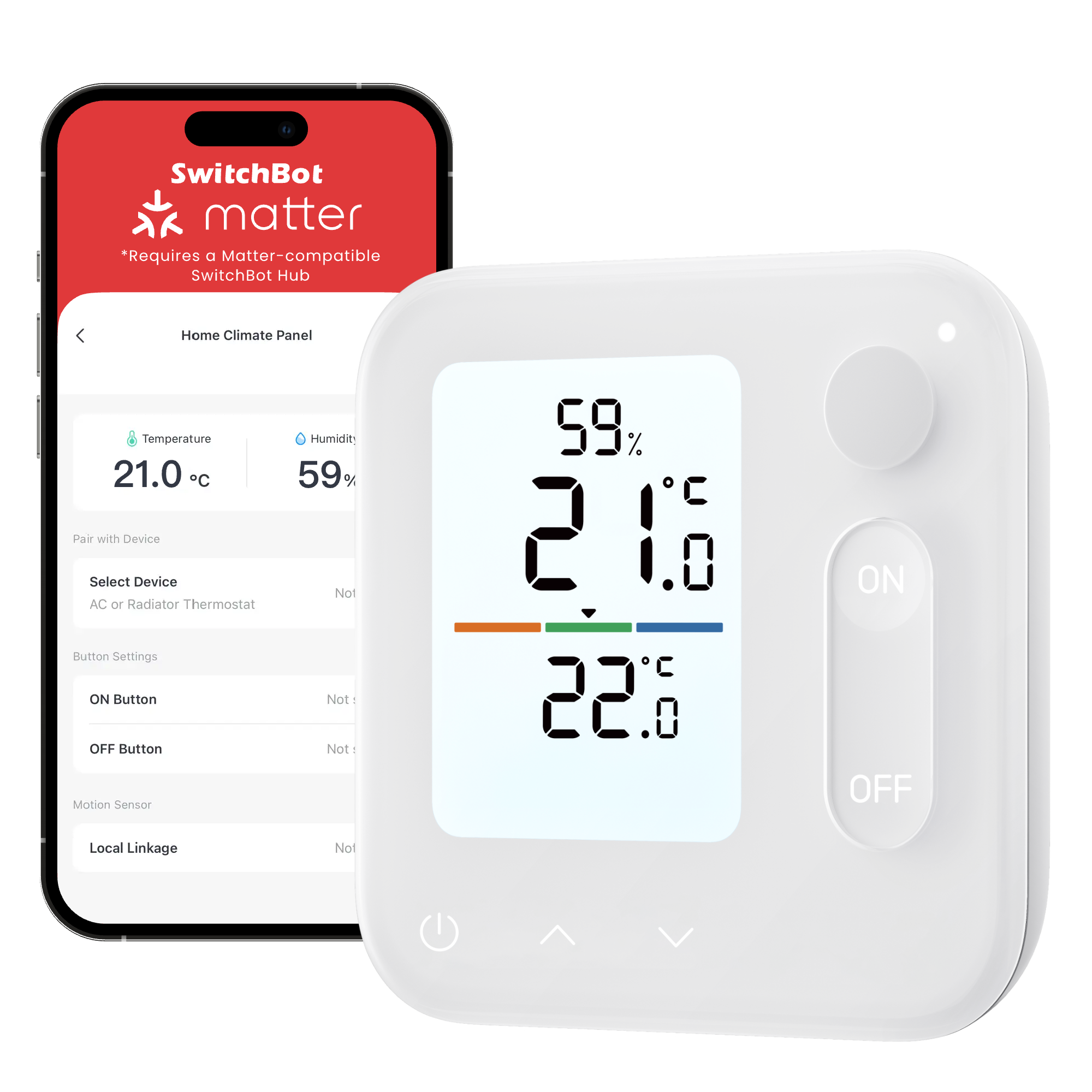 SwitchBot Home Climate Panel smart termostatstyring v:5659645