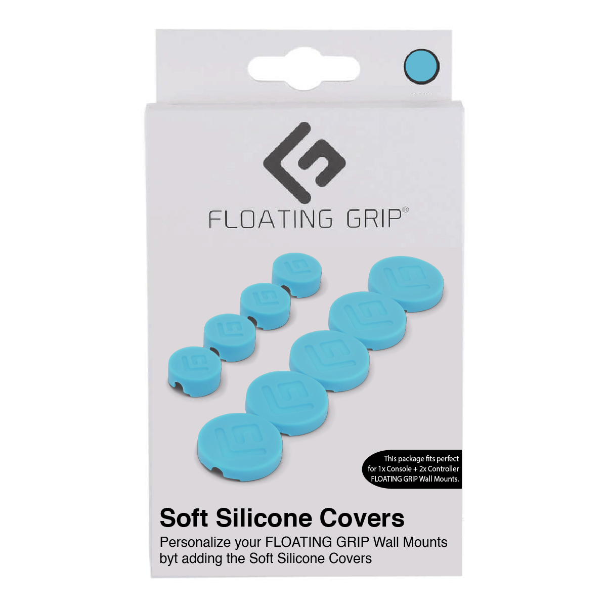 Floating Grip Wall Mount Covers (Turquoise) – Turquoise – Turkis v:5069011 Floating Grip Wall Mount Covers (Turquoise) – Turquoise – Turkis v:5069011