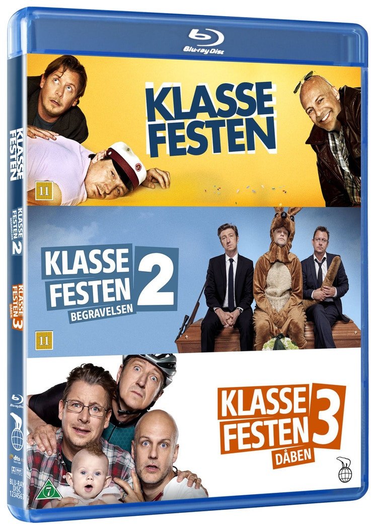 Klassefesten samlingen 1-3 (3-disc) (Blu-Ray) - Blu-Ray - Complete Edition v:7480389